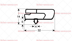 Уплотнитель вставной для CORECO (6045010167)
