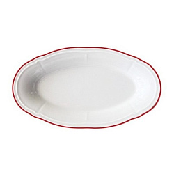 Блюдо овальное 33см Line Coral 1972 BY ID FINE