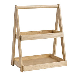 Этажерка «Вало» 2 яруса буфетная (верх GN 1/3, низ GN 1/2) 35 см APS