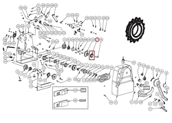 Звездочка Z=16 для машины тестораскаточной WLBAKE (SFX00027)