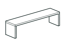 Полка настольная закрытая CHEF LINE LOSC35210T1CS APACH