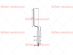 Электрод зажигания 7x45 мм для печи (3020192)