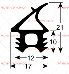 Внешний уплотнитель двери для LAINOX (R70044910)