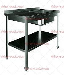 Ванна моечная ВМЦР/1-10/6-БПП-ЭН RESTOINOX