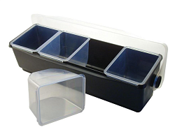 Контейнер емкость для фруктов и специй, 4 отделения THE BARS