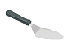 Лопатка 30 см, изогнутая, нержавеющая сталь с пластиковой черной ручкой MGSTEEL
