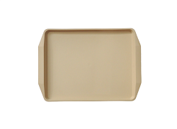 Поднос 42х30 см, бежевый, поверхность шагрень MGprof (1735)