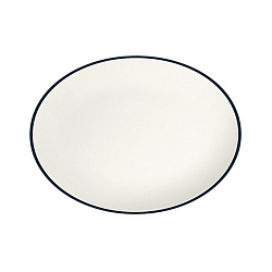 Тарелка овальная 33см Modest Navy ID Fine