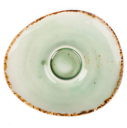 Блюдце 14,5x12,5 см кофейное для чашки 71002105 Organica Green P.L. PROFF CUISINE (TX12839-90D-H275)