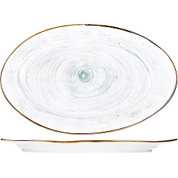Блюдо овальное 32,5х20 см фарфор «Пастораль» KUNSTWERK