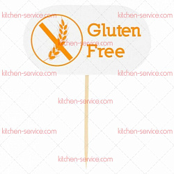 Маркировка-флажок GLUTEN FREE 8 см, 100 шт GARCIA DE POU (222.56)