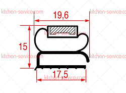 Уплотнитель 1560х660 мм для SAGI (3186950)