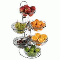 Стойка фуршетная на 6 емкостей + 6 салатников APS