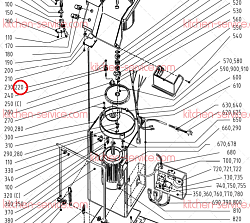 Винт M6F M10х30 A2 70 для овощерезки RG-400i HALLDE (14564)