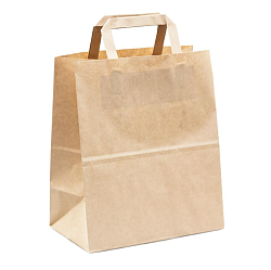 Бумажный пакет крафт с ручками 30x26x15 см GARCIA DE POU (ECO CarrBag TW)