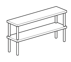 Полка настольная открытая CHEF LINE LOSO3510T2 APACH