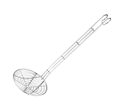 Шумовка нержавеющая сталь D18 см, L40 см PADERNO (12641-18)
