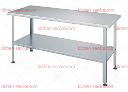 Стол разделочный СР-С-1400.700-02-ПСОц (СР-2/1400/700-Сп) ATESY