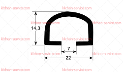 Уплотнитель тележки 4045 для JUNO (0H6866)