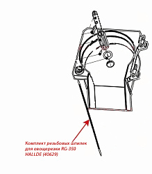 Комплект резьбовых шпилек для овощерезки RG-350 HALLDE (40629)