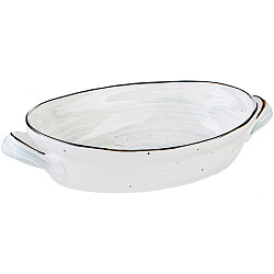 Форма для запекания овальная с ручками 25х19см фарфор «Пастораль» KUNSTWERK