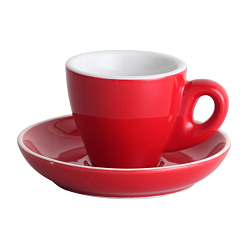 Пара кофейная 80 мл красная Barista  P.L. PROFF CUISINE NEW (10616/10617)