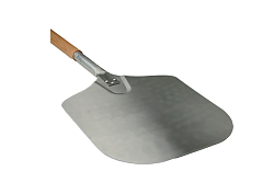 Лопата для пиццы прямоугольная 30х30 см, алюминиевая с деревянной ручкой MGSTEEL