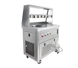 Фризер для ролл мороженого KCB-1Y (контейнеры, стол для топпингов) FOODATLAS