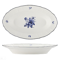 Блюдо овальное 25,2х15,7 см Blue Flower P.L.PROFF CUISINE (NY-YQA4706-DOP-9.75X6)