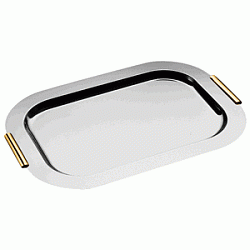 Поднос с золочеными ручками 60 см APS