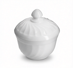 Сахарница с крышкой 325 мл опаловое стекло (стеклокерамика) ROMANTIC NORMA