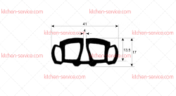 Уплотнитель стекла 1840 для JUNO (0K2080)