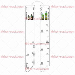 Линейка барная Becherovka (700 мл/1 л) / Jagermeister (700 мл/1 л) P.L. PROFF CUISINE (81250145)