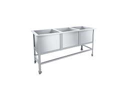 Ванна моечная 3 секции Стандарт ЦК ВМО3-530СЦК-М ПИЩЕВЫЕ ТЕХНОЛОГИИ