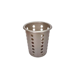 Подставка для столовых приборов, стакан 95 мм перфорированный, стальной, пластик MGprof (1700)
