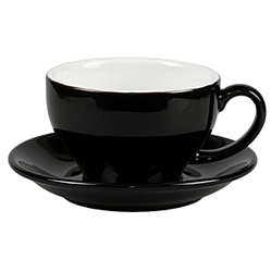 Пара чайная 300 мл черная Barista P.L. PROFF CUISINE (HJ13081-300-WC+D-BC)