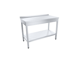 Стол разделочный ПРОФИ НТ AISI304 с бортом СРОб-12/6П304НТ-М ПИЩЕВЫЕ ТЕХНОЛОГИИ