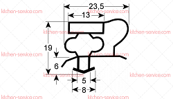 Уплотнитель изоляционный для AMITEK (R00060)