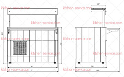 Прилавок с охлаждаемой поверхностью RC62AS Capital Челябторгтехника