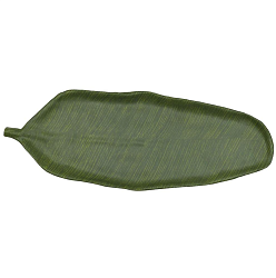 Блюдо 64,5x24x3,5 см овальное Лист Green Banana Leaf пластик меламин P.L. PROFF CUISINE (JW46025-TAI)