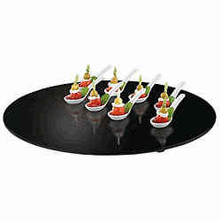 Поднос для подачи зеркальный на ножках APS