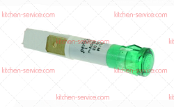 Лампочка индикаторная зелёная 230В ARISTARCO (6207)