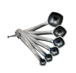 Ложка мерная 6 шт серебряный поликарбонат THE BARS