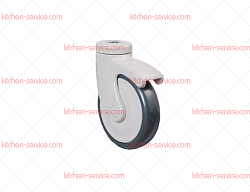 Колесо 125 мм аппаратное поворотное под болт M12 (EC04 MBT 125)