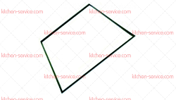 Уплотнитель двери 417x414 мм для JUNO (0H6973)