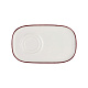 Блюдце 22см Modest Maroon ID Fine