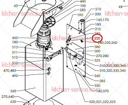 Микропереключатель комплект для овощерезки RG-300i HALLDE (47076)