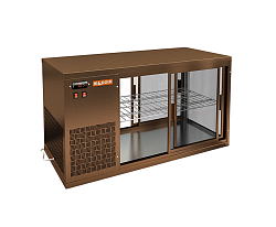 Витрина холодильная VRL 1300 L Bronze HICOLD