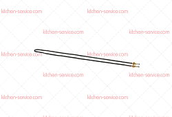 Элемент нагревательный ТЭН 2000 Вт для печи (3455188)