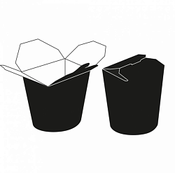 Коробка картонная для лапши Black 480 мл GARCIA DE POU (219.51)